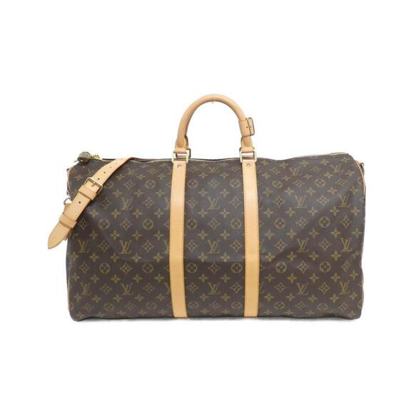 LOUIS VUITTON Brown Monogram Keepall Bandouliere 55 Boston Bag - Picture 1 of 10